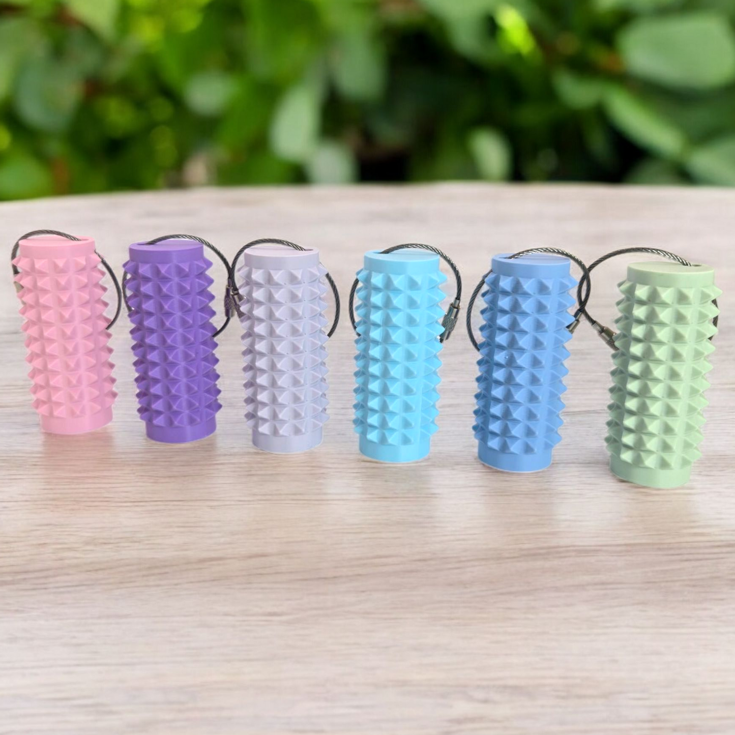 Deep Pressure Pain Stim Grip Keychain – PASTEL - Sensory Stim Tool